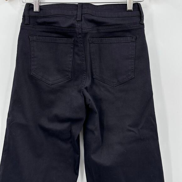 NYDJ Wide Leg Pedal Pusher Jeans Womens SIZE 00 BLACK Stretch NWOT - Picture 4 of 8